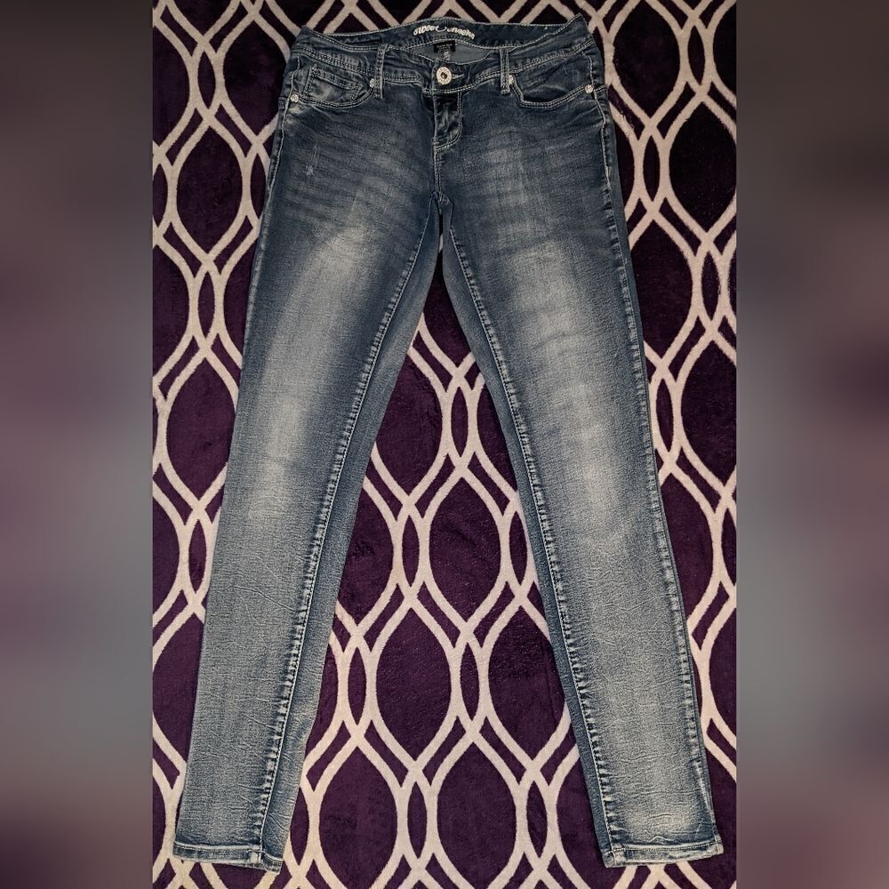 Sweet cheeks light blue skinny jeans, size 5/6